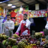 Juice vendors hawking their product, Djemaa el-Fna, Marrakech