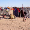 Nomadic Berber tents, Sahara desert, Morocco