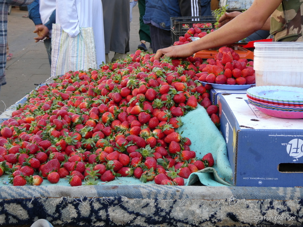 Fresh strawberry vendor, Essaouira